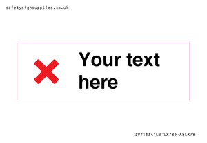 Custom plain background, red cross sign